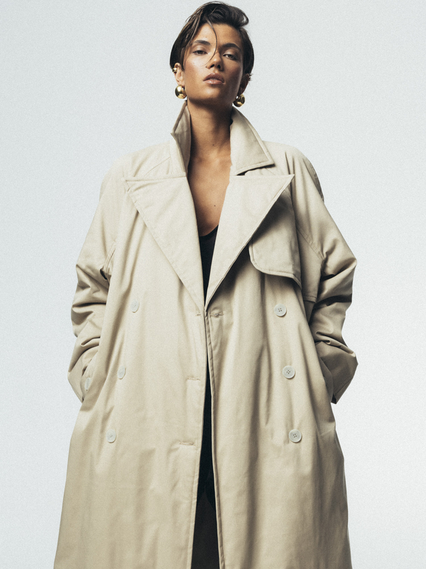 EMORY SAND TRENCH COAT